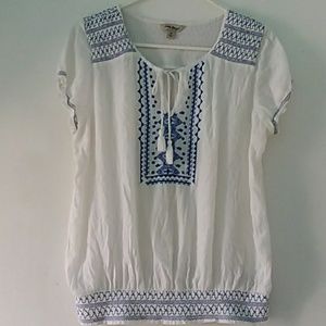 SOLD  = = = = = Gauze Lucky Brand Top.